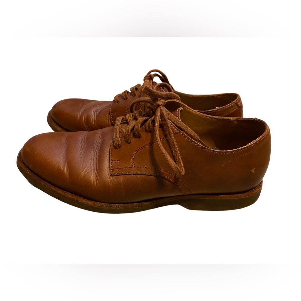 Polo Ralph Lauren‎ Odis Men's Brown Leather Lace-Up Dress Shoes Size 10 D